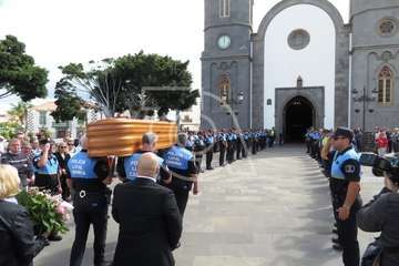 Telde da su último adiós al cabo Rubén Rivero (Foto TA)